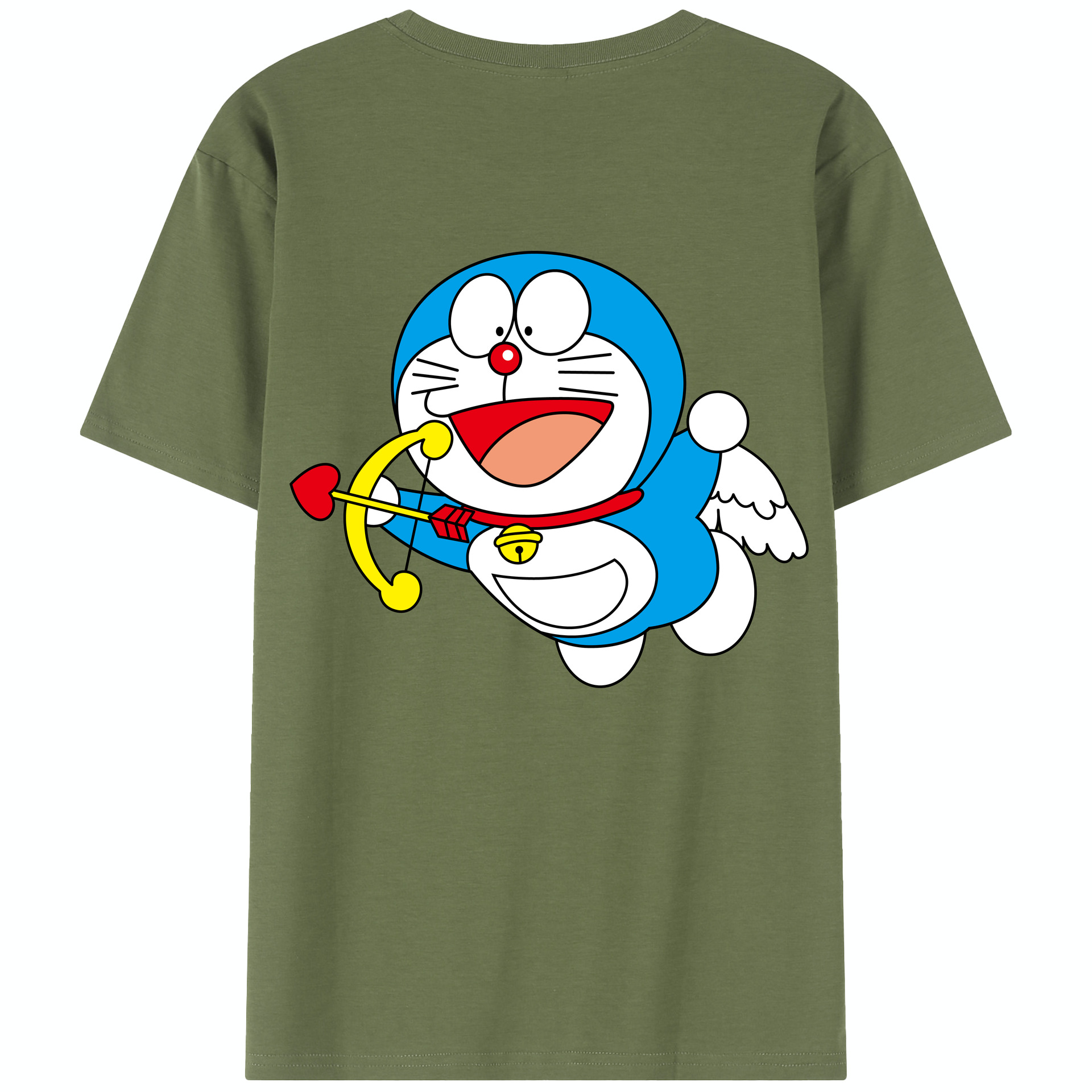 （画像用） ドラえもん Doraemon 綿100％半袖Tシャツ（背面プリント）